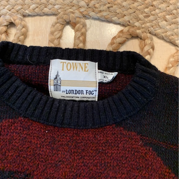Vintage towne by London fog sweater size xl - Picture 3 of 4